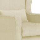 Ver imagem 5 de Poltrona C/ Puff Balanço Amamentação Aurora Suede Marfim - Lm Decor