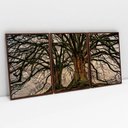 Ver imagem 1 de Kit Quadro Decorativo 3 Telas Canvas Arvore da Vida e Suas Raízes Tacolado Moldura Flutuante 4,5cm M