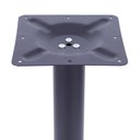 Ver imagem 5 de Mesa Bistrô Zeta Ferro Preto 111,50 Cm Alt Base Disco Tampo Mdp Quadrado 60 Cm Larg X 2,50 Cm Samba