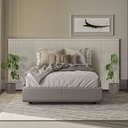 Ver imagem 1 de Cabeceira Ripada Queen Size Off White Laranjeiras Linea Brasil