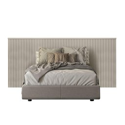 Cabeceira Ripada Queen Size Off White Laranjeiras Linea Brasil - 2