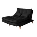 Ver imagem 3 de Sofá Cama Vancouver Suede 3 Lugares Preto 381 Império Estofados