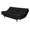 Sofá Cama Vancouver Suede 3 Lugares Preto 381 Império Estofados - 2