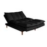 Sofá Cama Vancouver Suede 3 Lugares Preto 381 Império Estofados - 4