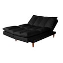 Ver imagem 2 de Sofá Cama Vancouver Suede 3 Lugares Preto 381 Império Estofados