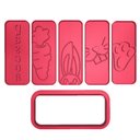 Ver imagem 1 de Kit 5 Cortadores Massa Páscoa Coelho Cenoura Focinho 11,5cm