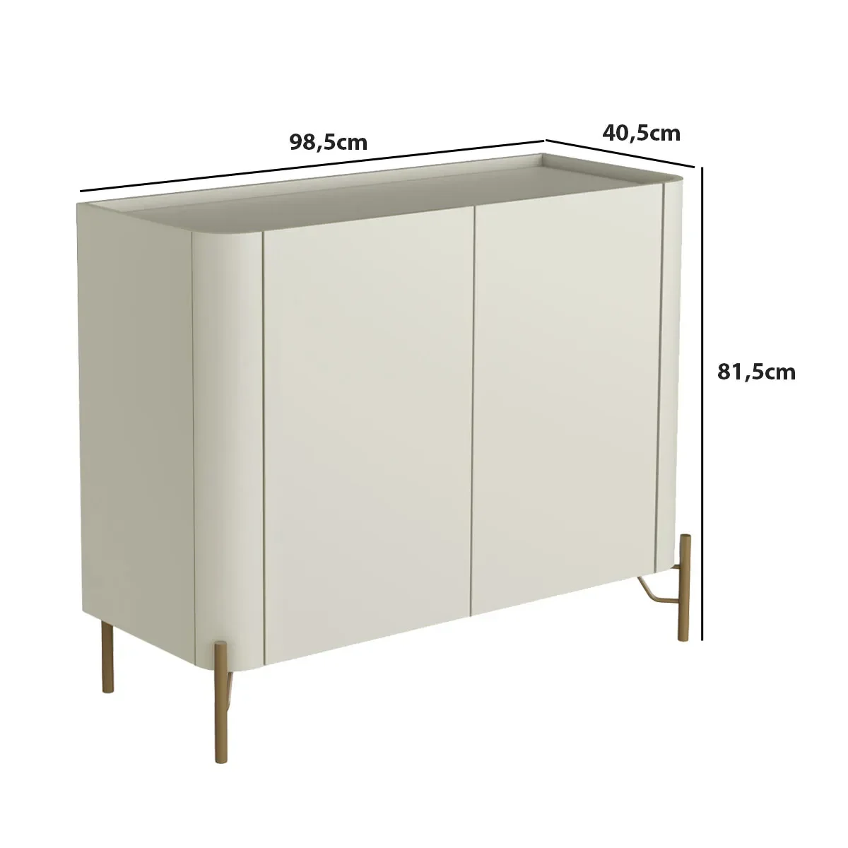 Ver imagem 3 de Buffet MDF com Porta Lisa L98,5 X A81,5cm