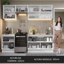 Ver imagem 7 de Armário de Cozinha Completa 240cm Branco Glamy Madesa 09