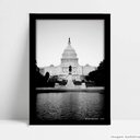 Ver imagem 1 de Quadro Decorativo Monumento Cidade Washington em Moldura Caixa Tacolado Moldura Caixa 3cm Madeira Se