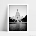 Ver imagem 2 de Quadro Decorativo Monumento Cidade Washington em Moldura Caixa Tacolado Moldura Caixa 3cm Madeira Se