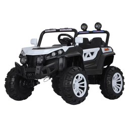 Quadriciclo Elétrico Infantil 2 Assentos Controle -Importway - Branco - 1