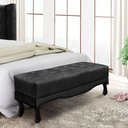 Ver imagem 1 de Recamier Villach 1.60 para Cama Casal Veludo Preto Bz Home Decor