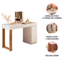Ver imagem 5 de Escrivaninha Penteadeira Camarim Love Quarto Meninas Luxo Maquiagem Premium Cor Cinamomo Branco