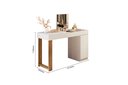 Ver imagem 6 de Escrivaninha Penteadeira Camarim Love Quarto Meninas Luxo Maquiagem Premium Cor Cinamomo Branco