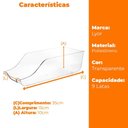 Ver imagem 7 de Suporte Organizador de Geladeira para Latas de Refrigerante e Cerveja My Box - Lyor