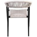 Ver imagem 6 de Kit 02 Cadeiras Decorativas Área Gourmet Base Preto Corda Náutica Nevada R01 Amêndoa - Lyam Decor