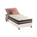 Ver imagem 1 de Cama Box Solteiro: Colchão Molas Anjos Superlastic Classic + Base CRC Courano White(88x188)
