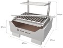 Ver imagem 2 de Churrasqueira Parrilla Mini - Grelha Argentina - Bancada Hotbox