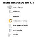 Ver imagem 3 de Pia Lavatório Banheiro 4l + Torneira Reforçada Branca + Sifão Sanfonado + Engate Flexível + Veda Ros