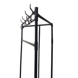 Arara Cabideiro de Canto 2 Andares Prateleira Rack Sapateira  Camisa Roupa Gancho Casa Quarto M - 8