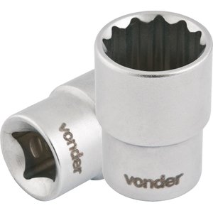 Soquete estriado enc 1/2" 20mm curto vanád. Vonder