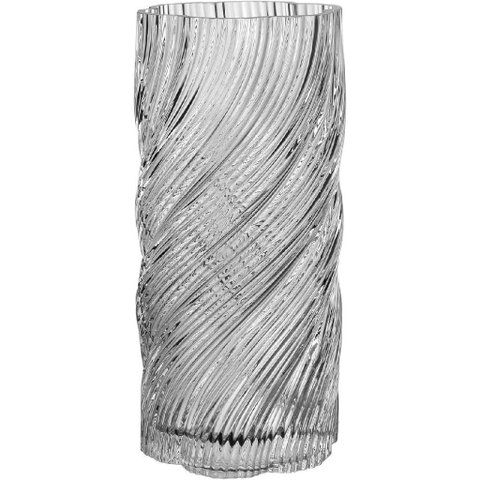 Vaso Decorativo Planta Redondo Home&co Vidro 25x11x11cm Transparente