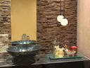 Ver imagem 5 de Kit 2 Pendente Preto Bancada Cozinha Cabeceira de Cama + Led Arevo Iluminação Jabuticaba VIDRO FUMÊ