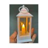 Jogo 2 Mini Vela Lamparina Eletrônica LED 12cm Branco Quente - 2