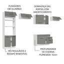Ver mais imagens de Cozinha Completa 350001 Com Armário E Balcão Branco/Cinza