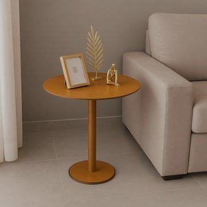 Mesa Lateral Monopé de Madeira 30 Cm - Mel