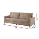 Ver imagem 2 de Sofá Cama 2 Lugares Living M-157 Veludo Martins Bege
