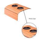 Ver imagem 3 de Bandeja Esteira para Braço de Sofá Mdf Cinamono com Porta Copos