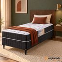 Ver imagem 2 de Cama Box Solteiro Conjugado Preto / Branco Flor