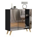 Ver imagem 1 de Sapateira Retrô com Espelho 3 Portas Nina Multimóveis V6022