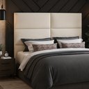 Ver imagem 1 de Cabeceira para Cama Box Queen 160cm Clypea Bouclé Off White - Sallar Home