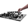 Cooktop a Gás Fischer 2 Bocas Platinium com Trempe de Ferro Fundido Mesa Vidro 33795-92120 Bivolt - 5