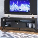 Ver imagem 3 de Rack Retrô para Tv até 60" 1,80m Toronto Ra1800 Art In Móveis - Preto