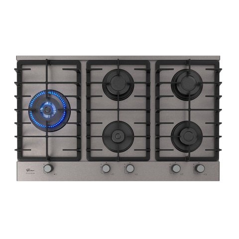 Fogão Cooktop a Gás Fischer 5 Bocas Tripla Chama Platinium Prime Bivolt 38420