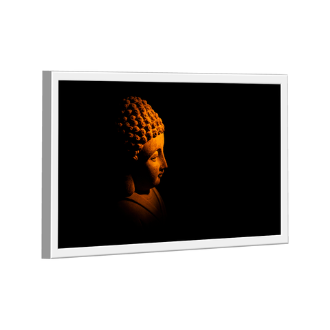 Quadro Buda no Preto -- Br Artes