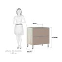 Ver imagem 3 de Balcão de Cozinha sem Tampo 80cm Misto 1 Porta Basculante e 1 Gavetão Lis Luciane Móveis