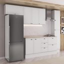 Ver imagem 3 de Armário de Cozinha Completa com Balcão Milla Daily Carraro Branco