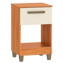 Ver imagem 2 de Mesa de Cabeceira Prada 1 Gaveta Cinamomo/off White - Fellicci
