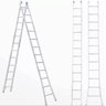Escada Extensiva 3 em 1 Aluminio 2 X 12 - 24 Degraus Alumasa - 2