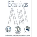 Ver imagem 6 de Escada Extensiva 3 em 1 Aluminio 2 X 12 - 24 Degraus Alumasa