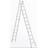 Escada Extensiva 3 em 1 Aluminio 2 X 12 - 24 Degraus Alumasa - 1
