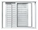 Ver imagem 3 de Janela de Correr Alumínio Branco Veneziana Maxx - 100x150