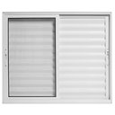 Ver imagem 2 de Janela de Correr Alumínio Branco Veneziana Maxx - 100x150