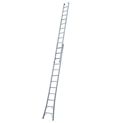 Escada Extensiva 3 Em 1 Aluminio 2 X 11 - 22 Degraus Alumasa