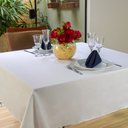 Ver imagem 1 de Toalha de Mesa 8 Lugares Festa e Sala de Jantar Oxford Lisa 2,80m x 1,40m:Branco