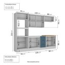 Ver imagem 5 de Cozinha Compacta Planejada 5 Peças 1 Paneleiro Torre Quente 2 Aéreos 2 Balcões Soho CabeCasa MadeiraOriginals